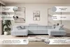 ALTDECOR Ecksofa in U-Form mit Schlaffunktion und Produktbild-Vorschau 5
