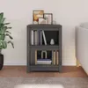 The Living Store Bücherregal Grau 50x35x68 cm Massivholz Produktbild-Vorschau 4