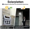 FIVMEN Hausnummer Beleuchtet Solar Edelstahl Produktbild-Vorschau 7