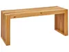 BELIANI Zahradní lavička světlé akáciové dřevo 105 cm Náhled obrázku produktu 1