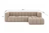 Kaiser Möbel Ecksofa L-Form GRAND 318 cm, stoff Salvador, Produktbild-Vorschau 6