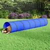vidaXL Tunel pre psov modrý Ø 50x300 cm Polyester Náhľad obrázku produktu 2