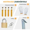 Metall Gerätehaus mit Holzunterstand Garten Brennholzlager Produktbild-Vorschau 8