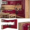 Eckküche Vicco R-Line Rot Hochglanz/Goldkraft Eiche 287 x Produktbild-Vorschau 5