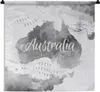 MuchoWow® Wandteppich Wandbehang Australien - Weltkarte - Produktbild-Vorschau 1