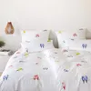 elegante Mako Satin Bettwäsche Lovebirds weiß 135x200 cm + Produktbild-Vorschau 1
