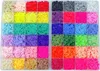 A top-down view of a plastic organizer box filled with small, colorful beads. Náhled obrázku produktu