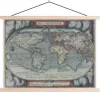 MuchoWow® Textilposter Weltkarte - Vintage - Atlas 40x30 cm Produktbild-Vorschau 1