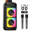 JYX Tragbarer Bluetooth-Speaker mit 2 Funkmikrofonen, Produktbild-Vorschau 1