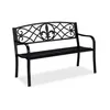 Banc de jardin Relaxdays, motif Fleur de Lis, 2 places, Voir les images du produit 1
