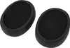 Two black replacement ear pads for headphones are shown on a white background. Produktbild-Vorschau