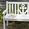 Mahagoni Gartenbank - bene living - Anker 120 cm - weiß Produktbild-Vorschau 11