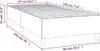 vidaXL Sommier tapissier gris clair 90x190 cm tissu Voir les images du produit 7