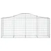 vidaXL Gabion avec arc surélevé 200x50x80/100 cm Fer Voir les images du produit 3