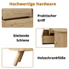Merax TV Lowboard erbsenförmig mit Rillenoptik, TV-Schrank Produktbild-Vorschau 7