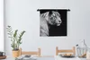 MuchoWow® Wandteppich Wandbehang Tierprofil Tiger in Produktbild-Vorschau 3