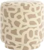 Pouf rotondo in tessuto tortora/beige Ø40x44 cm - Light & Anteprima dell’immagine prodotto 2