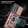 A close-up view of a rose gold phone case with a magnetic car mount. Produktbild-Vorschau