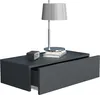 A floating nightstand with a lamp and a small electronic device on top, against a white background. Podgląd zdjęcia produktu