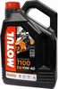 A black plastic jug of Motul 7100 4T 10W-40 4-stroke motor oil. Podgląd zdjęcia produktu