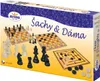 Šachy,dáma, mlýn dřevěné figurky a kameny společenská hra v Náhled obrázku produktu 3