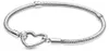 PANDORA damesarmband van sterling zilver met hartvormige Productafbeelding-voorbeeld 5