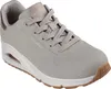 A single gray Skechers Uno Golden Air sneaker is shown from a side angle against a white background. Produktbild-Vorschau