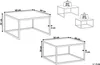 BELIANI Couchtisch 2er Set Weiß mit Silber Glastischplatte Produktbild-Vorschau 3