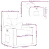 vidaXL Relaxsessel Elektrisch Braun Stoff Produktbild-Vorschau 8