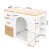 Isola da cucina Merax con area per cani, mobile da cucina Anteprima dell’immagine prodotto 5