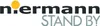 The image displays the brand name 'n.i.ermann' with a yellow circle above the 'i' and the text 'STAND BY' below it. Produktbild-Vorschau