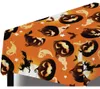 Kinderfreundliche Happy Halloween Kürbis Tischdecke als Produktbild-Vorschau 1