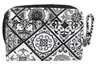 Geldbörse Damen Alessandro Mosaik Black & White Vintage Produktbild-Vorschau 6