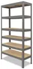 shelfplaza PRO 230x80x30 cm ťažký regál v sivá s 6 policami Náhľad obrázku produktu 6