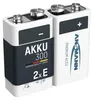 ANSMANN Akku 9V 300mAh E-Block NiMH – 1000x wiederaufladbar Produktbild-Vorschau 1