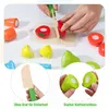 Jeu de cuisine éducatif en bois, comprenant 13 pièces : Voir les images du produit 4