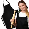 Premium czarny fartuch kuchenny 68×94 cm – fartuch do Podgląd zdjęcia produktu 1
