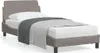 The Living Store Bettgestell mit Kopfteil Taupe 80x200 cm Produktbild-Vorschau 2