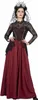 Gothic Vampir Lady Kostüm - Halloween Kostüm Damen Größe: Produktbild-Vorschau 1