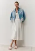 MORE & MORE Denim Shirt Blouse w 0961 light blue 36 Produktbild-Vorschau 4