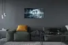Glasbilder 140x70 Wandkunst Wald Einhorn Mond Produktbild-Vorschau 4