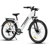 A white electric bicycle is shown against a plain white background. Produktbild-Vorschau