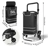 Chariot de courses pliable CEEDIR 56 L, chariot de Voir les images du produit 2