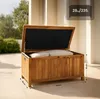 CLP Auflagenbox aus Teakholz mit Gasdruckfeder-Deckel und Produktbild-Vorschau 2