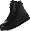 Tamaris Damen Leder High Top Sneaker Schwarz Produktbild-Vorschau 1