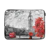 MuchoWow® Laptop Hülle 14 ZollGemälde - Big Ben - Rot - Produktbild-Vorschau 1