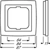 BUSCH JAEGER 1754-0-4104 - Chrom - Busch-Jaeger - 87 mm - Produktbild-Vorschau 2