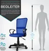 TRESKO Bürostuhl blau Schreibtischstuhl Drehstuhl, mit Produktbild-Vorschau 4