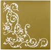 Airlaid Serviette Pomp in Gold-Weiss, 40 x 40 cm, 50 Stück Produktbild-Vorschau 2