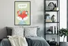 MuchoWow® Gerahmtes Poster Fuchs - Blumen - Krone - Zitat Produktbild-Vorschau 4
